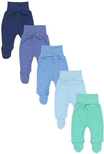 TupTam Pantaloni con Piedini da Neonato per Bambini, 5 Pezzi