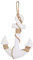 Brandsseller Gancio decorativo a forma di ancora, look marittimo, 32,5 x 22 x 2,5 cm, in legno con cordoncino