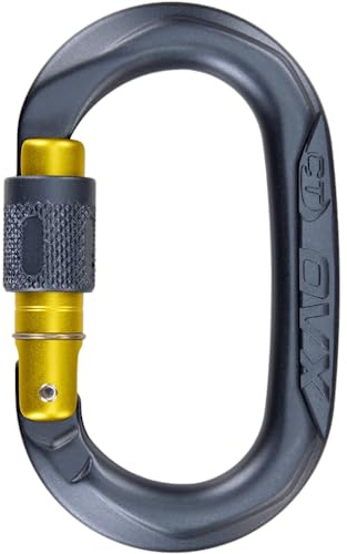 Climbing Technology OVX Karabiner mit Schraubverschluss grau
