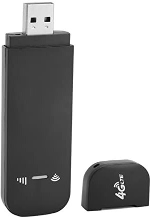 Tragbares, Kostengünstiges 4G-WLAN für Reisen, Tragbarer USB-WLAN-Router mit 150 Mbit/s und SIM-Karte, Mobiler 4G-LTE-WLAN-Hotspot für Reisen Im Freien (Schwarz)