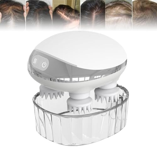 Endxedio Scalphero – Intelligentes Kopfhaut-Massagegerät mit rotem Licht, Handheld-USB-Ladegerät, tragbar, wasserdicht, Kopfhaut-Massagegerät, Haarwachstum, für Männer und Frauen