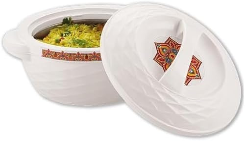 Nobel Rishabh Insulated Casserole HotPot 5000 ml Thermal Serving Bowl with Stainless Steel Inner Body and Plastic Outer Body, Keeps Food Hot or Cold for Long Hours