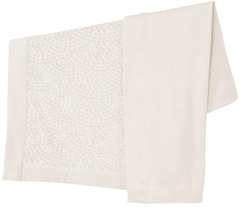 roba Babydecke Seashells Oyster 80 x 80 cm - Kuscheldecke aus Bio Baumwolle - GOTS & Oeko-Tex 100 zertifiziert - Terry Dots Punkte Motiv - Weiß