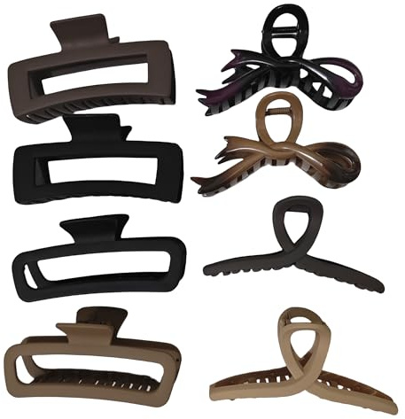8 Stück Haarklammer Groß,Damen Haarspangen Set, Haarspange für Dickes Haar,Dünnes Haar,Haarschmuck kann als Geschenk für Frauen Mädchen