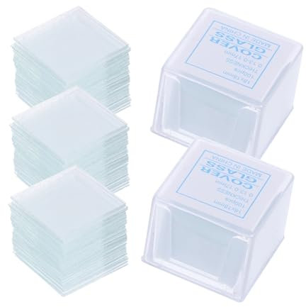 ULTECHNOVO 500 Stück Mikroskop Objektträger Und Klare Deckgläser 22x22mm Aus Langlebigem Glas Für Labor Mikroskop Zubehör Und Probenanalyse