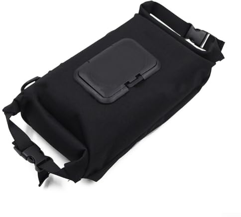 Quadratische Camouflage-Tücherbox, Camping-Feuchttücherbox, 13,5 x 25 x 9 cm, für den Außenbereich, Toilettenpapierhalter, Camping-Tücherbox für Camping (schwarz)