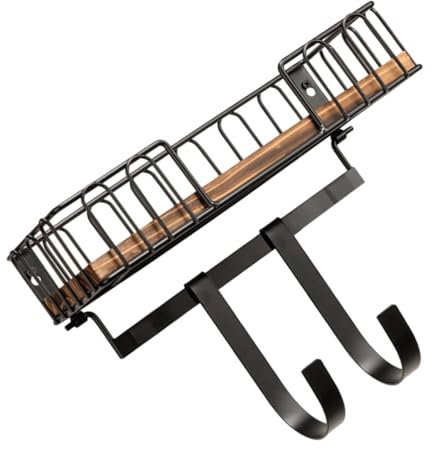 Garneck Wandregal Dekorativer Aufhänger Board-aufhänger Wandmontierter Haken Kleiderbügel Aus Metall Huthaken Aufhängehaken Aus Eisen Wandmontiertes Durchbohrter Wandhaken Holz