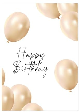 The Life Barn XXL A4 Postkarte Karte Happy Birthday Glückwünsche zum Geburtstag