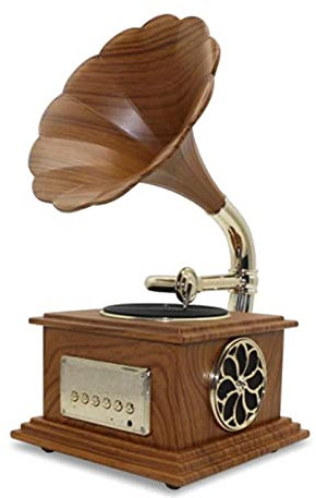 WDWDW Giradischi Grammofono Giradischi Bluetooth Retro Giradischi con Altoparlanti Stereo Integrati Valigia Vita Interessante