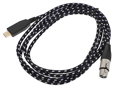 ERINGOGO 1pieza Cable De Micrófono Usb Xlr De Metros Pantalla Doble Reducción De Ruido Conector Para Grabaciones De Audio Pc y Dispositivos Móviles