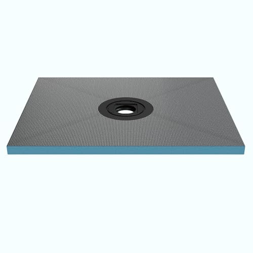 Mai & Mai Receveur de Douche à Carreler Rectangulaire 80x100x4cm | Bac à Douche Antiglisse, Recoupable sur Mesure pour Douche, sans Bonde, Pente Intégrée, XPS