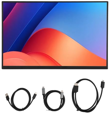 Vomeko 13.3 2K Portable Monitor, 2560x1600 IPS External Display with USB-C/HDMI, HDR Eye-Care Screen Smart Stand, Compatible with Laptop M AC/Phone P S5 Switch