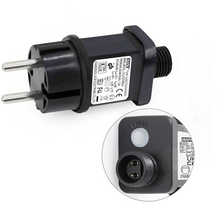 Alimentazione LED 31V 9W - CZJUTAI JT-EL/FC31V9W - Trasformatore LED CZJUTAI IP44 - Alimentazione affidabile per l'illuminazione natalizia con base a vite - Modus commutato) [G59T]