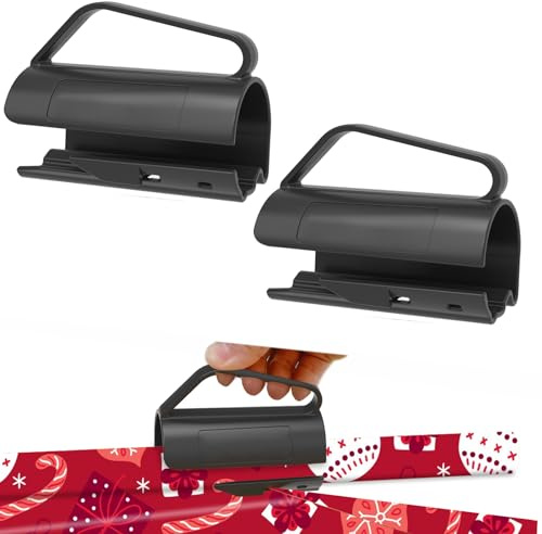 Wrapping Paper Cutter,Gift Wrapping Paper Sliding Cutter with Handle,Wrapping Paper Roll Cutter Easy Sliding Crafting Trimmer Slicer,Christmas Wrapping Paper Roll Cutting Tools (3PCS)