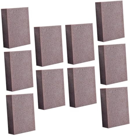 DONFAMDS 10Pcs Extra Thick Emery Pot Cleaning Sponges Rust Remover Pads Kitchen Scrubbing Tools for Powerful Oil and Stain Removal