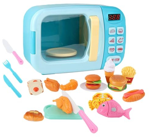 RCGOFOLLOW Cuisine Miniature pour bébé avec Mini pour Micro-Ondes, idéale pour Les Petites Filles. Découvrez l'expérience de la Cuisine Miniature pour bébé avec ce Mini pour Micro-Ondes. ,