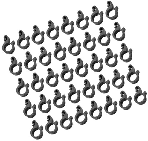 Tofficu 100 Pezzi Morsetti per Tubi di Irrigazione in Plastica Gancio, Clip Portatile per Fissaggio Tubo Gocciolante, Accessori per Irrigazione Giardino e Serra, Facile Installazione