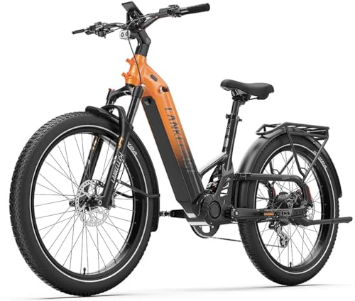 LANKELEISI Kett-8 E-Bike 26 Zoll Fatbike Vollfederung 960Wh Akku Bis 150KM