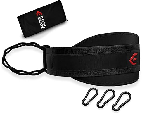 CORE EDGE TITAN Dip Belt with Rope for Weighted Pull Ups & Dips | Egineered for Weighted Dips & Pull ups - Load Heavier, Pull Stronger