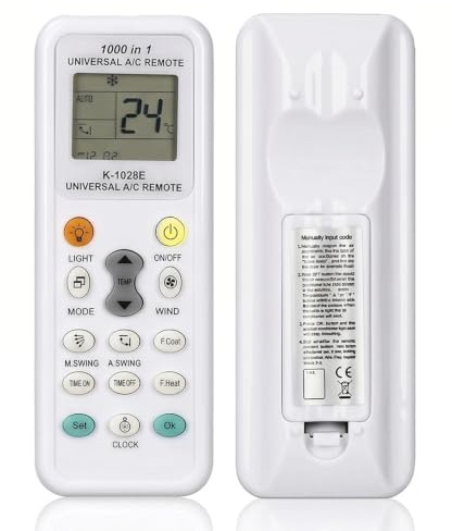 DAHAIHLAN Telecomando Universale Condizionatore, K-1028E 1000 in 1 | Telecomando Digitale LCD, Compatibile con Fujitsu, LG, Panasonic, Mitsubishi e Samsung