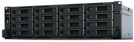 Synology NAS RS4021xs+ 0/16HDD Rack 3HE, schwarz, 132.3 mm x 482 mm x 656.5 mm
