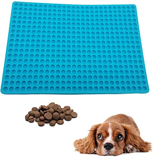 LATRAT Silicone Baking Mat, Reusable, 1.2 cm Baking Mat, Alternative to Baking Paper, Heat Resistant and Food-Safe, BPA-Free (Blue)