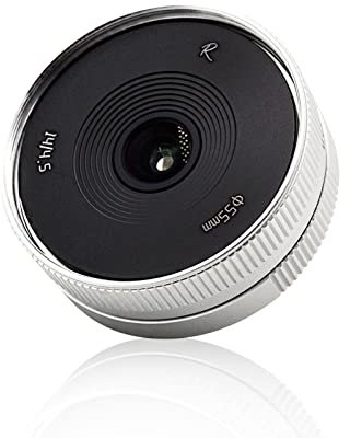 AstrHori 14mm F4.5 Obiettivo ultragrandangolare Obiettivo manuale APS-C Forte anti-distorsione Compatibile con fotocamera mirrorless Canon EF-M-Mount M,M2,M3,M5,M6,M10,M100,M50,M50II,ecc(Argento)