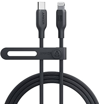 Anker USB-C to Lightning Cable, 541 (Phantom Black, 6ft), MFi Certified, Bio-Based Fast Charging for iPhone 14 14pro 14pro Max 13 13 Pro 12 11 X XS XR 8 Plus (Charger Not Included)