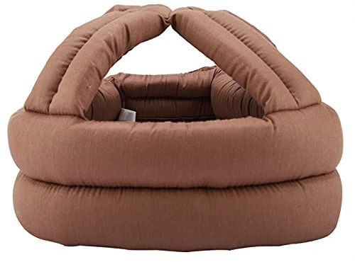TOPINCN Casque de Sécurité pour Tête de Personne âgée, Chapeau de Protection Intégral pour Personne âgée, Casque de Prévention des Chutes Anti-Collision avec Dentelle, Casque de(Dentelle Kaki)