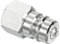 PATIKIL Hidráulico Rápida Conexión Acoplador, 1 Paquete Carbono Acero G1/2 Hembra 0.85 OD Tubo Montaje Enchufe Adaptador para Construcción Agricultura, Plata