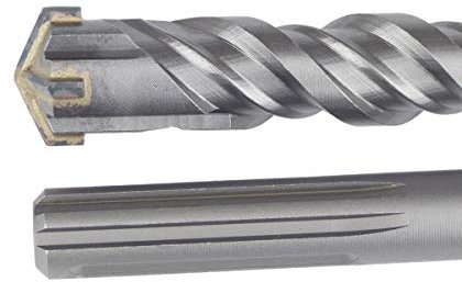 SDS MAX Bohrer Ø25mm x 600mm Hammerbohrer Betonbohrer Steinbohrer Quadro-X Drill Bit BOHRFUX