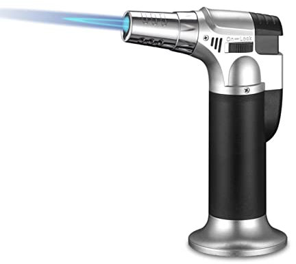 Mini soplete, cocina, antorcha recargable con bloqueo seguridad y llama ajustable, antorcha culinaria, antorcha crema quemada para cocinar alimentos, gimocool