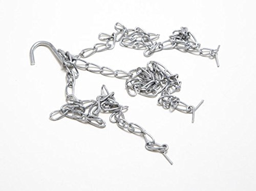 OneStopDiy 3 X 12-inch Hanging Basket Replacement Chain - BZP Steel