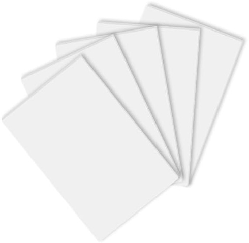 Cozlly 200 * 300 * 5mm Pannello in Schiuma Bianco, 5pcs Eva Fogli di Polistirolo, Pannell, Lavagne in Schiuma, Foglio di Schiuma Leggera per Modellismo Artistiche Mostre Artistici Artigianali