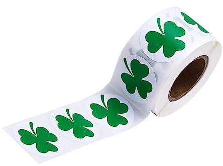 TEHAUX 1 Rolle Weihnachtsaufkleber-Tags st. patricks day party dekoration Etiketten das Geschenk Aufkleber verpacken Verpackungsetikett backen Blitz Yingschi Sammelalbum schmücken Kind
