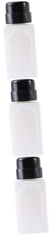 Healvian 3pièces Distributeur à Pompe Pour Vernis à Et Démaquillant Flacon Blanc Avec Capuchon Verrouillable Pour Voyage Stockage Cosmétique Compatible Cotons Et Liquides