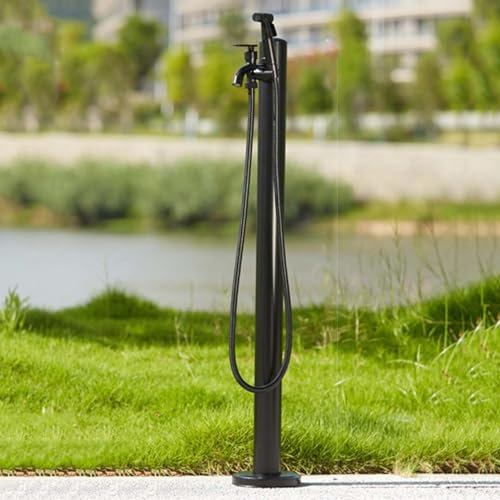 Bodenstehende Zylindrische Vertikale Wassersäule Für Den Außenbereich, Freistehender Gartenschlauchhalter Aus Edelstahl Wasserhahn, Landschaftsdekor-brunnenhydrant, Zum Waschen Und Bewässern Von Aut