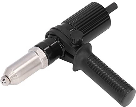 TOPINCN Electric Riveting Guns Adapter Rivet Guns Adapter Kit with Handle Grip Riveter Drill Attachment Rivet Guns Accessory Electric Drill Rivet Machine Grab Rivet and Nail Guns Head