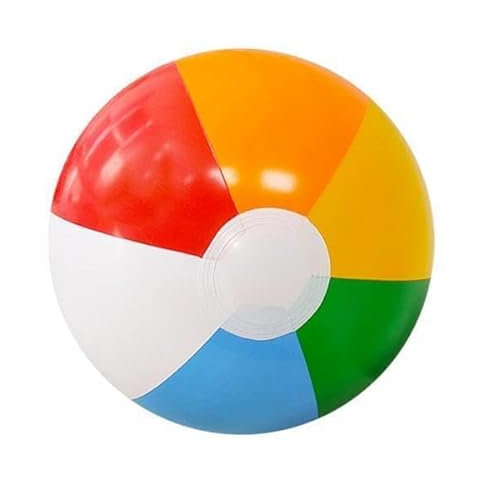 F Fityle 6X Aufblasbarer Strandball, Wasserspiel, Lustiger Strandball für Draußen, Geschenk für Poolparty, Aufblasbarer Ball, Poolspielzeug für Partyzubehör