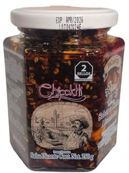 Salsa Macha Salsa con cacahuete Chipoktli 250gramos