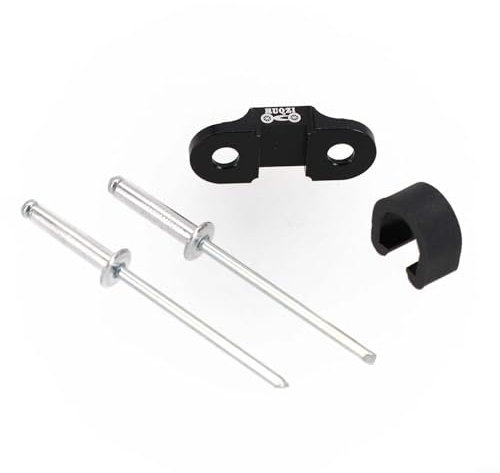 Bike Buckle Clip Brake Line Holder Wire Part Aluminum Alloy Bicycle Bolts (Black)