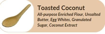 Flavorfulz, Edible Spoon, Mini, Toasted Coconut, 200 Count, Gourmet Edible Spoons for Desserts