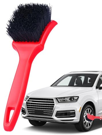 Brosse pour pneus de Voiture – Brosse de Nettoyage de Jantes, nettoyant pour Jantes | Brosse de Lavage de détails de Voiture, Brosse de détails à Poils rigides pour Roues, nettoyant de Jante Robuste,