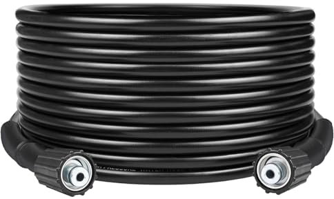 Xynovia 6M Replacement Pressure Washer Hose, High-Pressure Replacement Hose for Standard M22-14mm Twist Connection