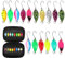 LUMOOM 16 Stück Forellen Spoon Set, Kunstköder Spinner Blinker Set 2.5g/3.5g/5g, Mehrfarbige Forellenköder, Angelzubehör mit Aufbewahrungsbox für Hecht Forelle Barsch Hecht Zander