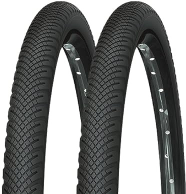 MICHELIN - Lot de Deux Pneus Tringles Rigides - Noir - Access Line - Adhérence et Longévité - pour Usage Quotidien