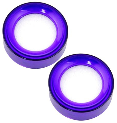 Veemoon 2pcs Finger Moistener for Office Use Purple Sponge and Plastic Material, Multifunctional Wet Sponge for Fingers, Improving Work Efficiency for Banks and Cash Handling Tasks