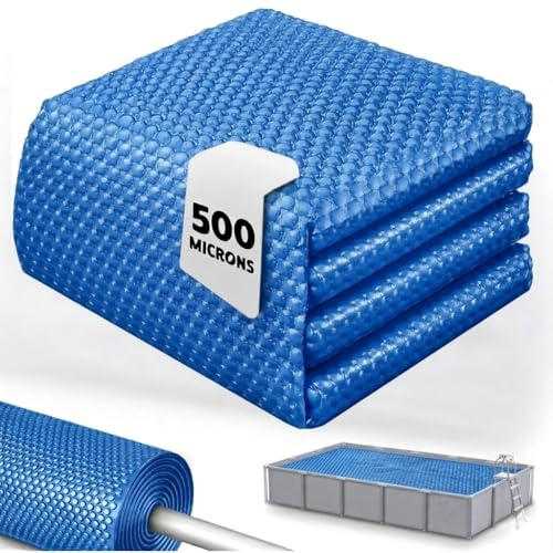 Bache a Bulle Piscine 6 x 3 m | Bâche à Bulle 500 microns | Ravigarden | Épaisse pour une Meilleure Isolation | Bache Bulles Rectangulaire 12 Tailles Disponibles | Bleu | (6 x 3 m)