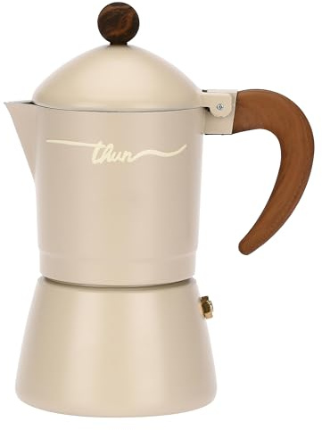 THUN - Caffettiera per induzione Iconic Elegance - Alluminio, acciaio inossidabile 430, nylon, D8,5x18