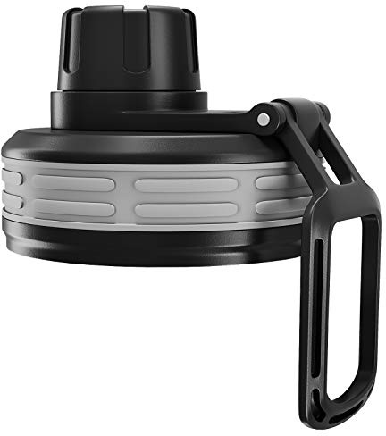 Accesorios de Tapa de Repuesto BeMaxx para Botellas Active Flask de Boca Ancha de Todos los tamaños (950 ml, 680 ml, 530 ml, 410 ml) | Sin BPA, a Prueba de Fugas (Tapa Deportiva, Botella Boca Ancha)